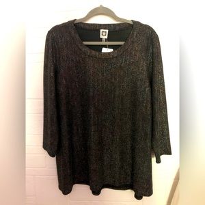 Anne Klein Shimmering Formal Blouse